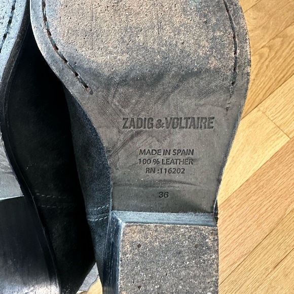 Zadig & Voltaire black ankle boots size 36 or 6.5 - Picture 8 of 8